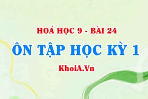 Ôn tập học kỳ 1 Hoá học 9: Tính chất hoá học của các hợp chất vô cơ và kim loại - Hoá 9 bài 24
